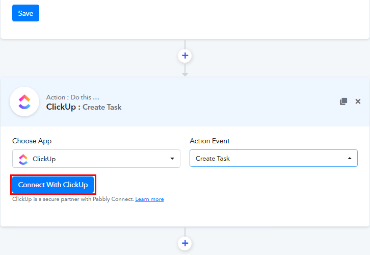 Connect with ClickUp for Cognito Forms to ClickUp Integration