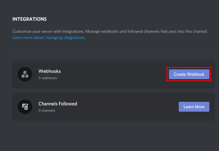 Create Webhook Discord for Google Sheets to Discord Integration