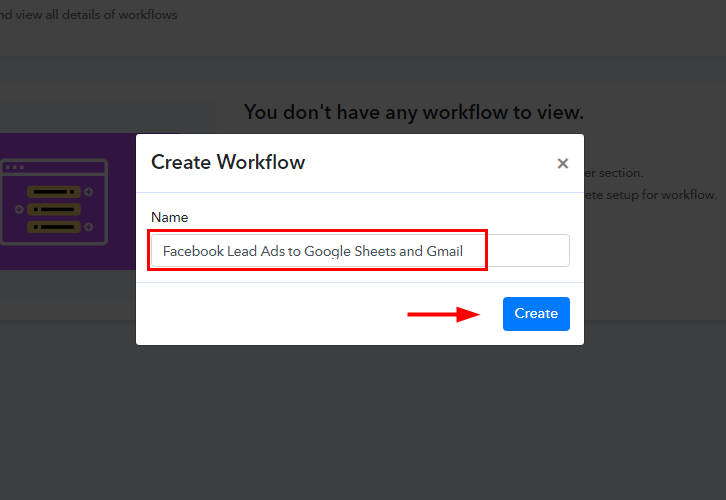 Facebook Lead Ads to Google Sheets and Gmail