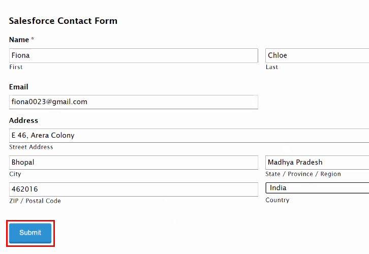 Fill the Form Details