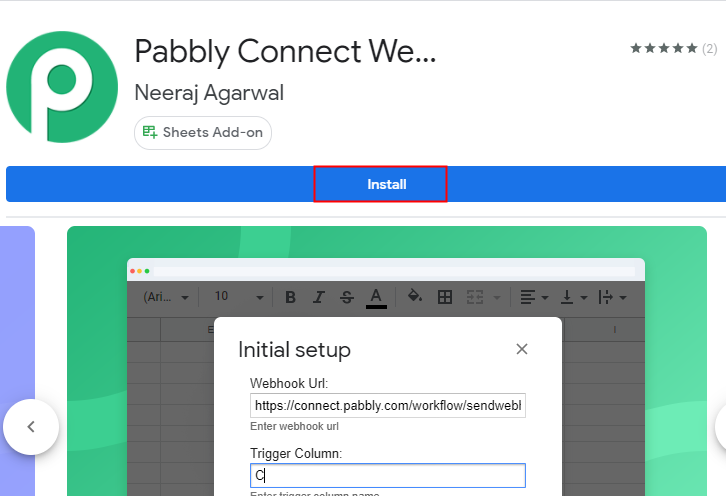 Install Pabbly Connect Webhook for Google Sheets to Discord Integration