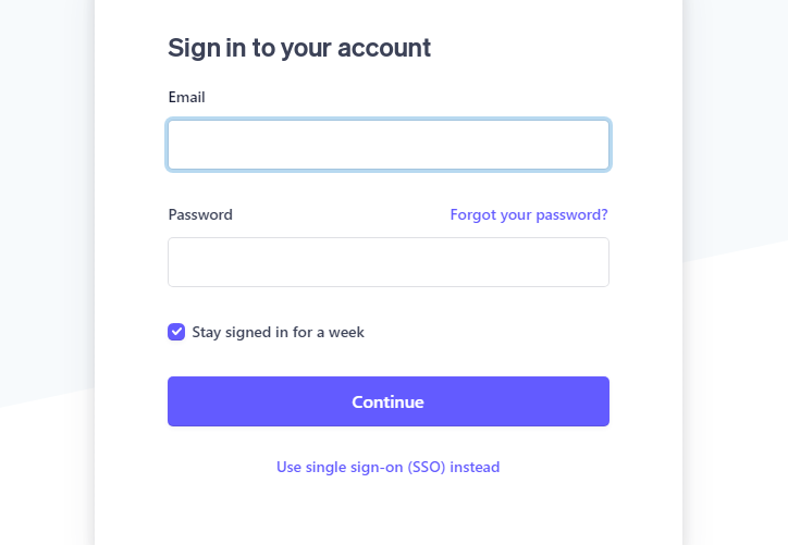 Login to Stripe