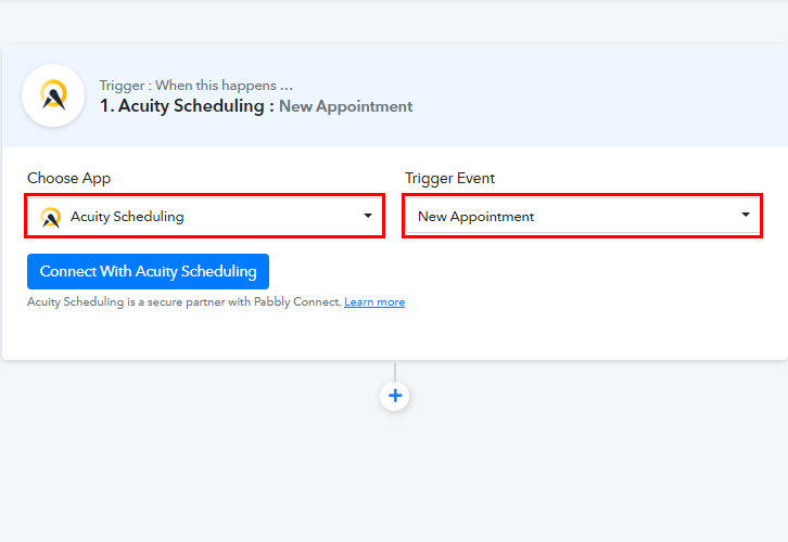 Select Acuity Scheduling for Acuity Scheduling to ClickUp Integrations