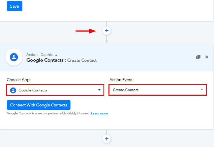 Select Google Contacts