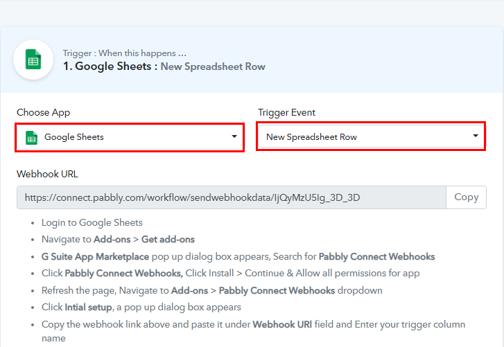 Select Google Sheets for Google Sheets to Discord Integration