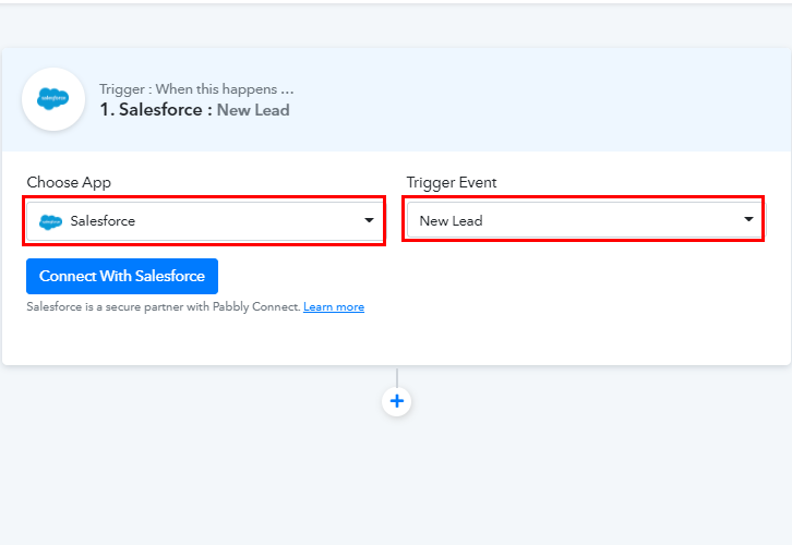 Select Salesforce for Salesforce to MailChimp Integration