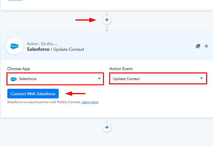 Select Salesforce Update Contact for WooCommerce to Salesforce Integration