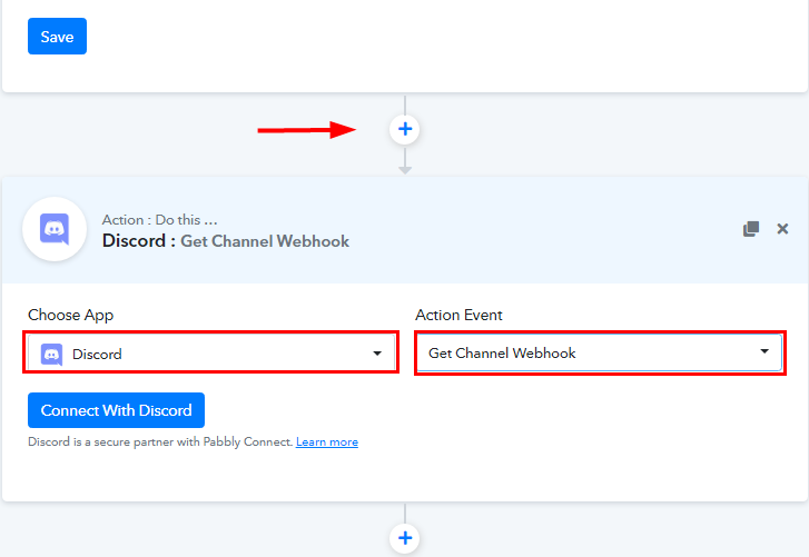 Select Discord for Google Sheets to Discord Integration