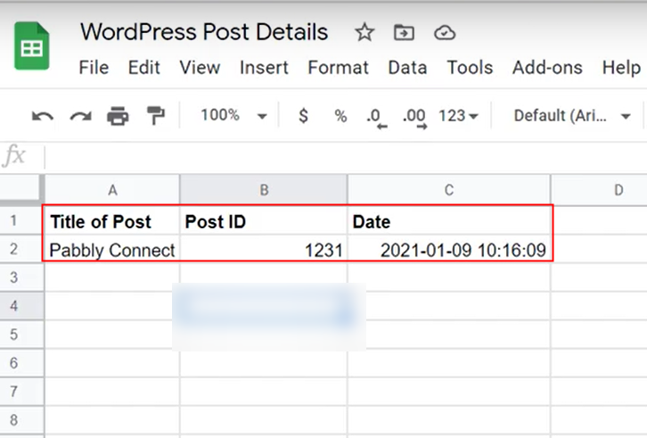 Check Response in Google Sheets