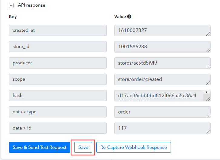 Test the Response in Pabbly Connect Dashboard