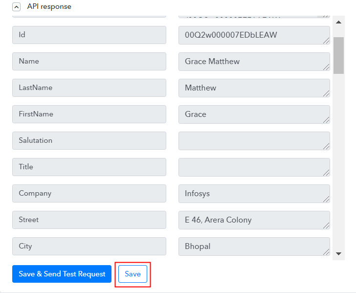 Test the Response in Pabbly Connect Dashboard