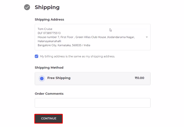 Add Shipping Details BigCommerce