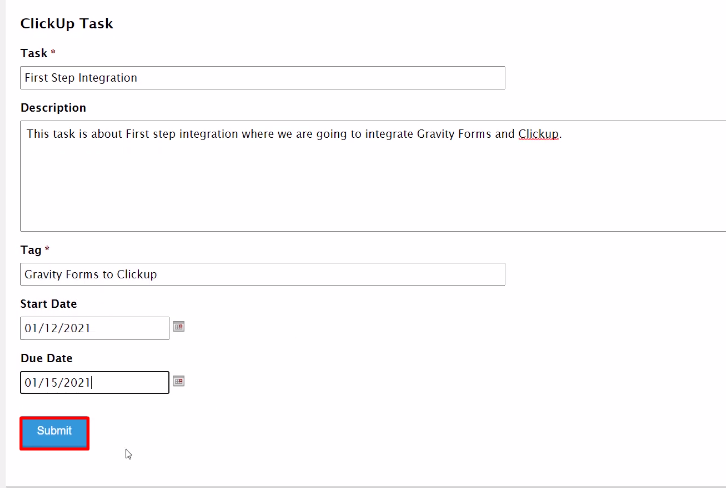 Fill the Form Gravity Forms