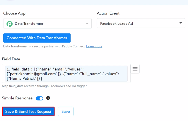 Map the Fields Data Transformer