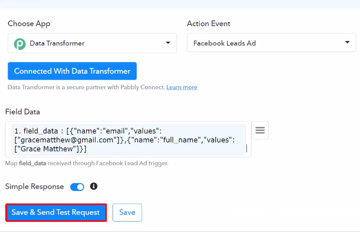 Map the Fields Data Transformer