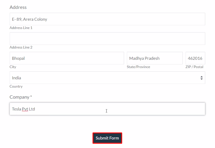 Submit Form Formstack