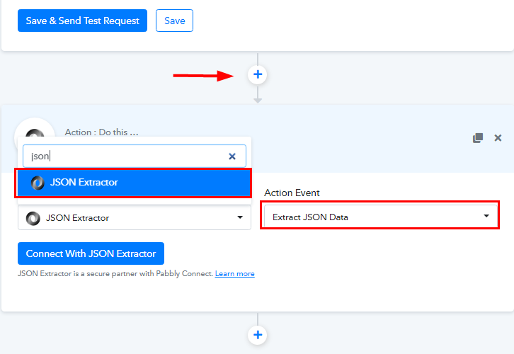 Select JSON Extractor for Google Sheets to Gmail Integration