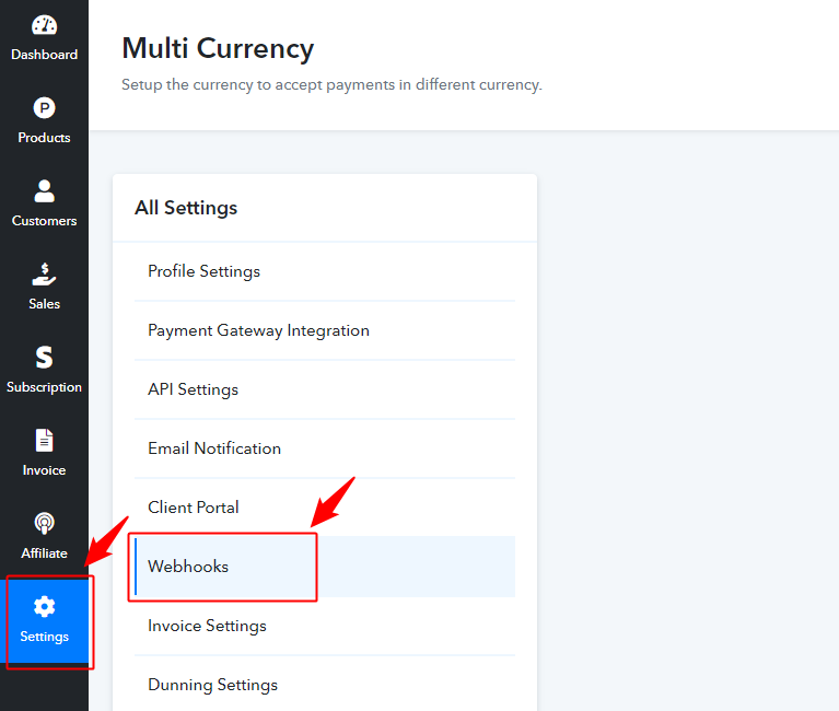 Webhook Navigation