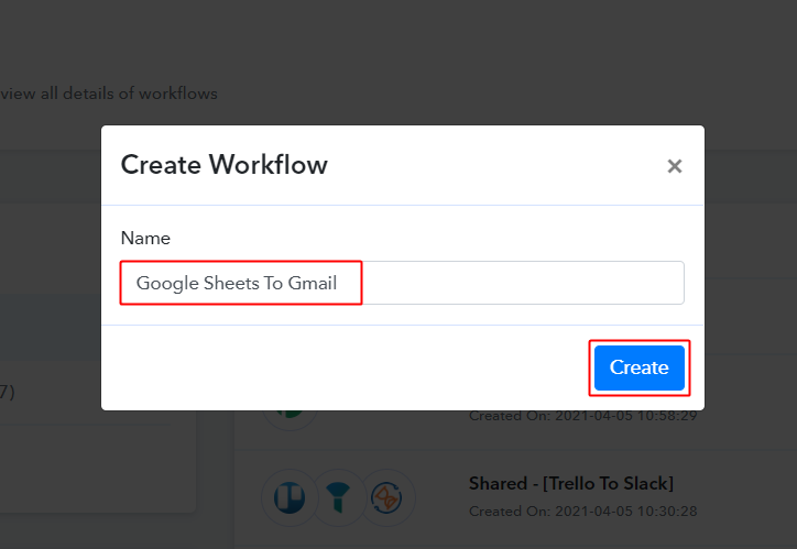 Workflow for Google Sheets to Gmail Integration