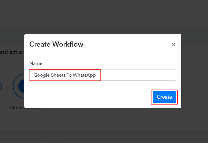 Workflow for Google Sheets to WhatsApp Integration