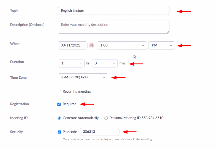 Add Meeting Details to Send Zoom Meeting Invite via SMS