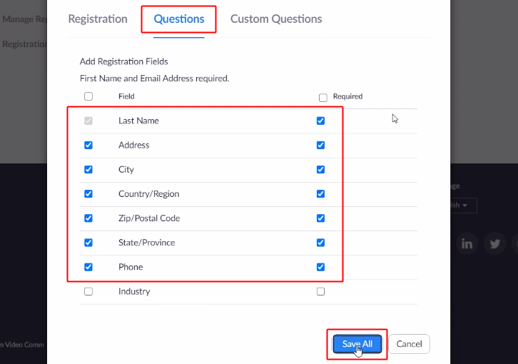 Add More Fields to the Zoom Registration Form to Send Zoom Invite on WhatsApp