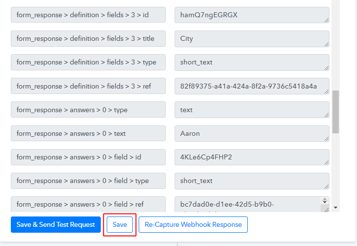 Check & Save the Trigger Respone to Send Telegram Messages on Form Submissions