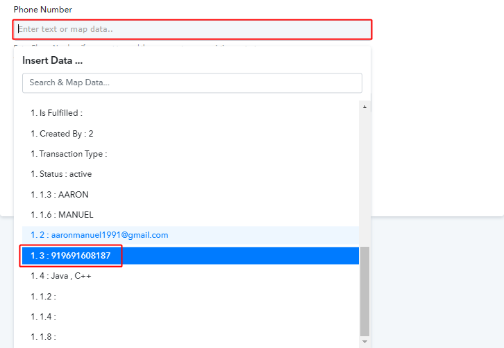 Map Values to Send WhatsApp Message on New Form Submission